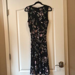 Anne Klein black print dress size 14
